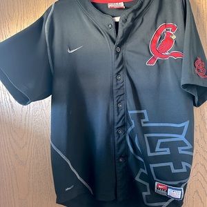 Women black STL cardinal jersey